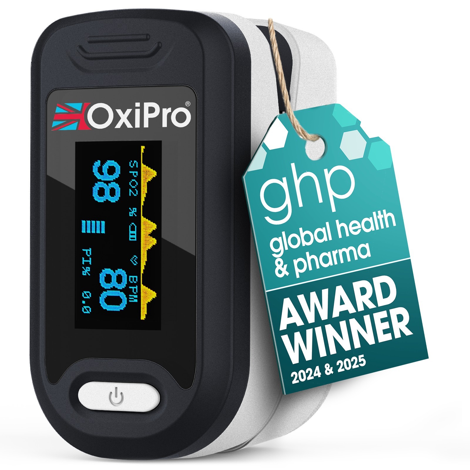 Premium OxiPro OX2 Pulse Oximeter - NHS Supplied SpO2 Blood Oxygen Monitor